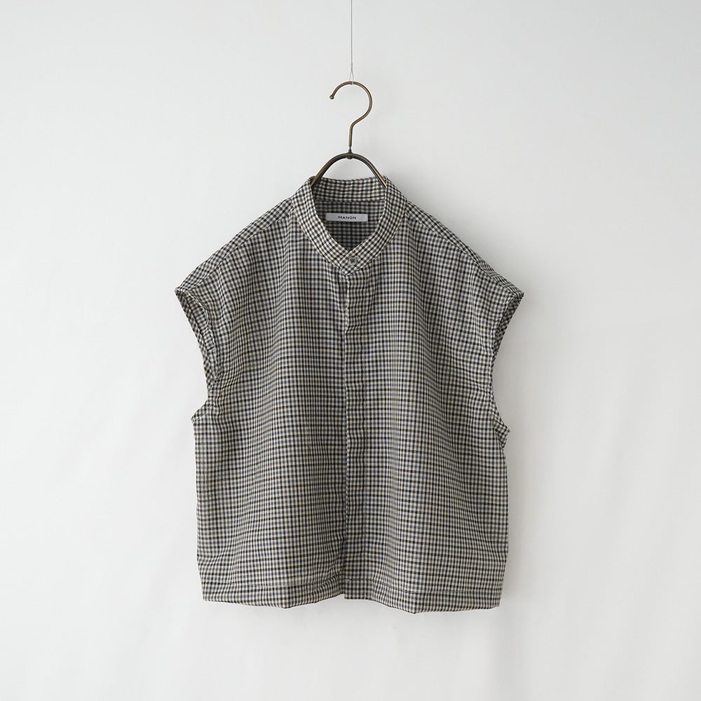 Manon様 SUMMER WOOL MIX NO SLEEVE SHORT BLOUSE – MANON ONLINESTORE