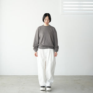 VINTAGE SERGE THREE TUCK WIDE PANTS