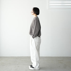 VINTAGE SERGE THREE TUCK WIDE PANTS