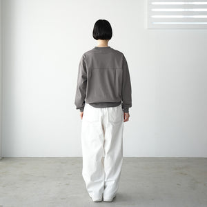 VINTAGE SERGE THREE TUCK WIDE PANTS