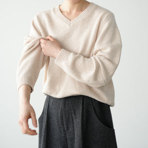 SWITCH SLEEVE V NECK KNIT