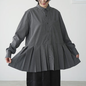 TROPICAL PLEATS DRESS SHT
