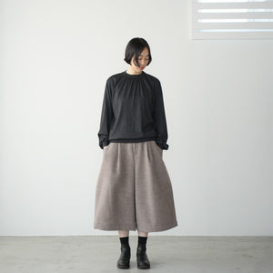 WOOL GATHER NECK LS TEE