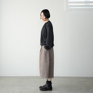 WOOL GATHER NECK LS TEE