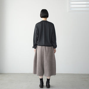 WOOL GATHER NECK LS TEE