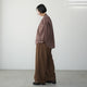 WOOL MIX THREE TUCK WIDE PANTS