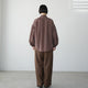 WOOL MIX THREE TUCK WIDE PANTS