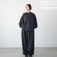 WOOL MIX THREE TUCK WIDE PANTS
