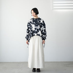 CARDBOARD KNIT LONG SLEEVE ORIGINAL PRINT SPINDLE TEE