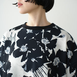 CARDBOARD KNIT LONG SLEEVE ORIGINAL PRINT SPINDLE TEE