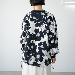 CARDBOARD KNIT LONG SLEEVE ORIGINAL PRINT SPINDLE TEE