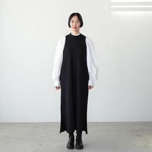 NO SLEEVE LONG KNIT ONEPIECE