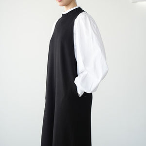 NO SLEEVE LONG KNIT ONEPIECE