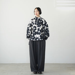 CARDBOARD KNIT LONG SLEEVE  MOC FLOWER TEE