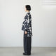 WOOL MIX THREE TUCK WIDE PANTS