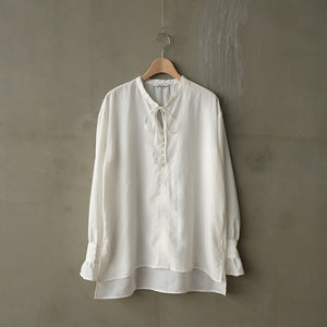 PULL OVER RIBBON BLOUSE
