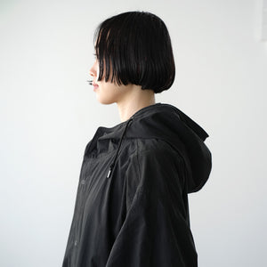 COTTON NYLON HOOD COAT