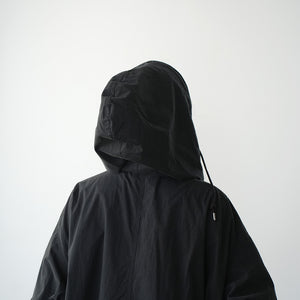 COTTON NYLON HOOD COAT