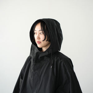 COTTON NYLON HOOD COAT