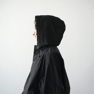 COTTON NYLON HOOD COAT