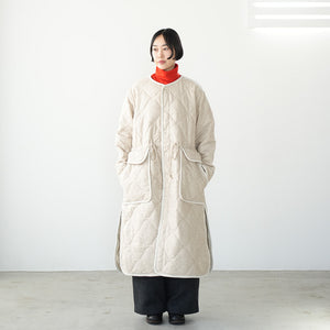 WOOL QUILT PIPING COAT – MANON ONLINESTORE