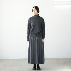 TROPICAL SWITCH PLEATS SKIRT
