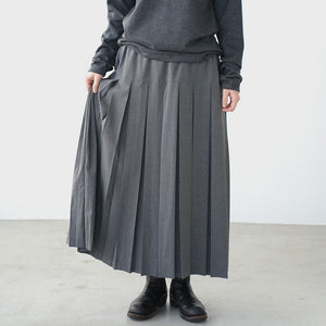 TROPICAL SWITCH PLEATS SKIRT