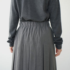 TROPICAL SWITCH PLEATS SKIRT