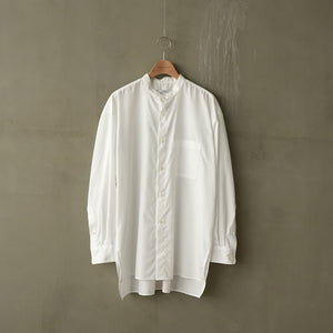 BAND COLLAR DRESS SHT