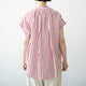 FRILL SLEEVE LINEN MIX STRIPE AMICAL SHT