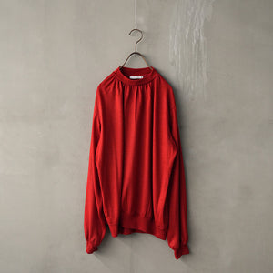 WOOL GATHER NECK LS TEE