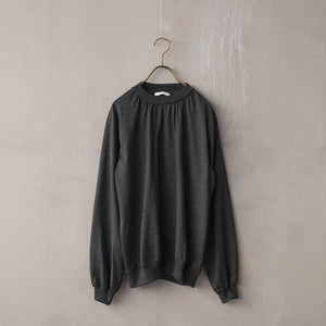 WOOL GATHER NECK LS TEE