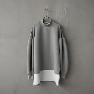 CARDBOARD KNIT LONG SLEEVE  MOC TEE
