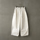 VINTAGE SERGE THREE TUCK WIDE PANTS