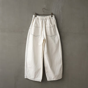 VINTAGE SERGE THREE TUCK WIDE PANTS