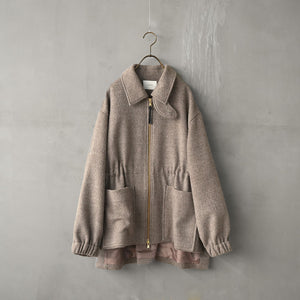SHAGGY WOOL ZIP JKT – MANON ONLINESTORE