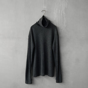 WOOL HI NECK LS TEE