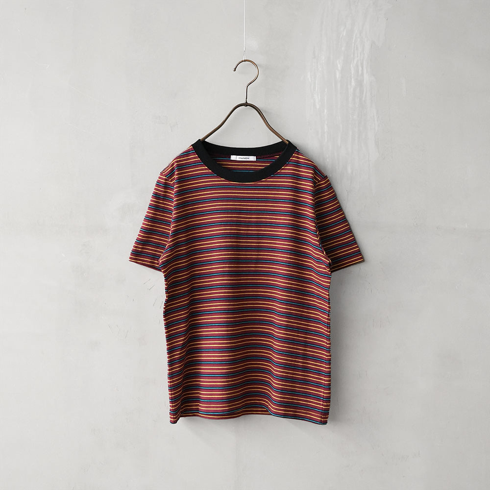 帆波ページ MULTI BORDER SS TEE – MANON ONLINESTORE