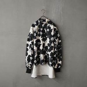 CARDBOARD KNIT LONG SLEEVE  MOC FLOWER TEE