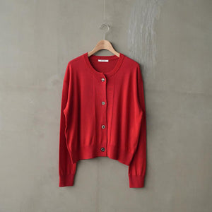 RANDOM SHELL BUTTON CARDIGAN