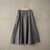WOOL MIX CHECK FLARE SKIRT