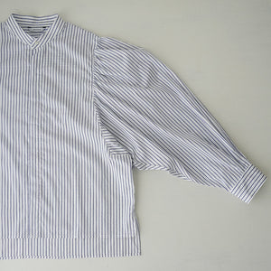 GATHER SLEEVE BAND COLLAR SHT