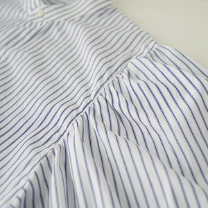 GATHER SLEEVE BAND COLLAR SHT