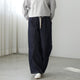 PINTUCK WIDE DENIM PANTS