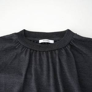 WOOL GATHER NECK LS TEE