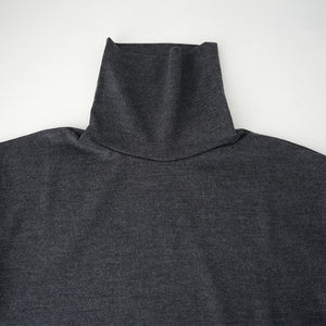 WOOL HI NECK LS TEE