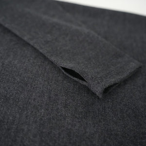 WOOL HI NECK LS TEE