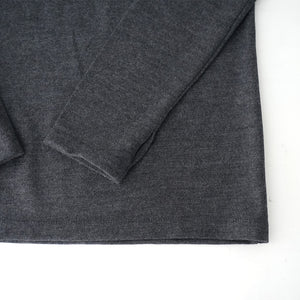 WOOL HI NECK LS TEE