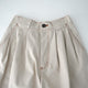 VINTAGE SERGE THREE TUCK WIDE PANTS