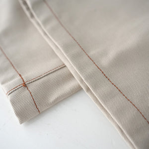 VINTAGE SERGE THREE TUCK WIDE PANTS